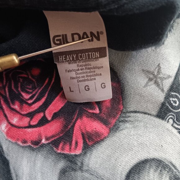 Men's T-shirt Large Gangsta OG Glamour Woman Gildan Heavy Cotton California - Picture 4 of 4